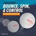 JOOLA 3Star Table Tennis Training Balls, 40mm, White, 12ct