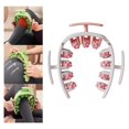 thumbnail image 4 of Punto de rodillo de de piernas Ancho ajustable para antebrazo, codo, mano, brazo y pierna blanco rosa Yuyangstore masajeador de rodillos, 4 of 8