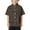 Brown, variant on FAOWME Child Beach Leisure Loose Comfortable Trendy Comfortable Boys Collar Button Open Shirt Short Sleeve Shirt Brown 8-9 Years