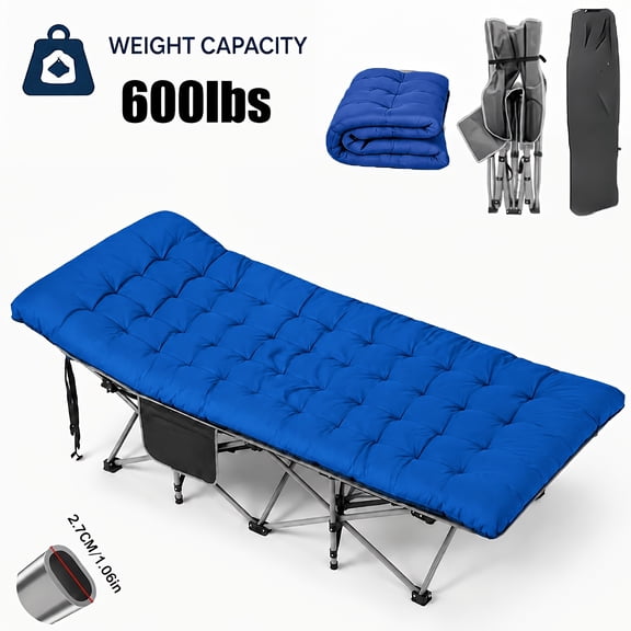 Heavy duty portable foldable baby crib with additional plush mattress, lightweight frame, quick folding design,perfect for outdoor exploration, camping, hiking, fishing, festivals, backyard napping,