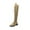 Khaki, variant on Fesfesfes Riding Boots For Women Shoes Fall Winter Pointed Thin High Heels Side Zippered Long Boots Over Knee Boots US:5.5(36)