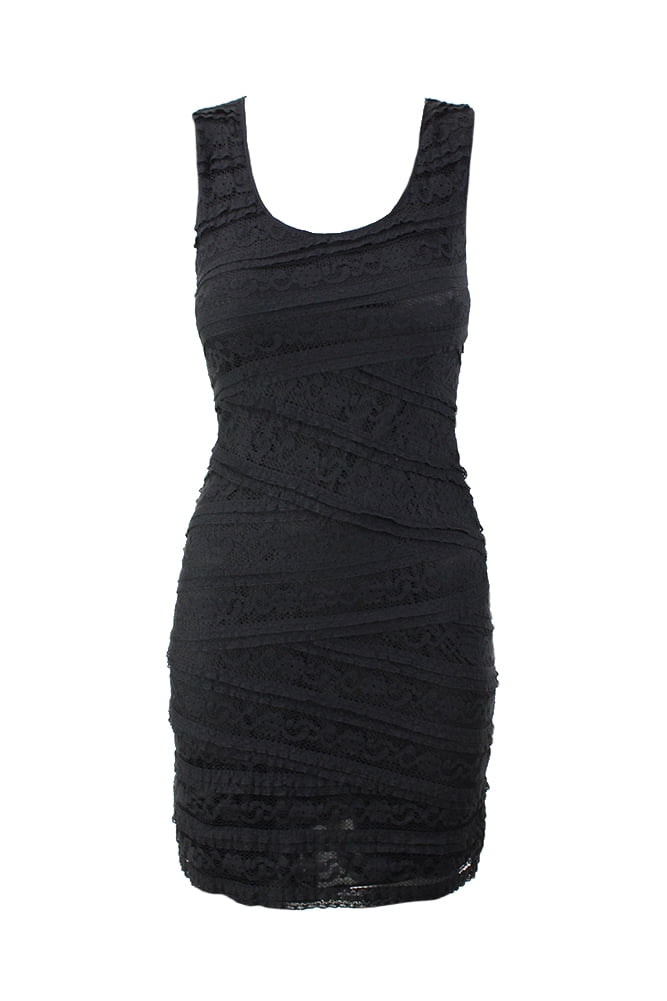 lace overlay bodycon dress