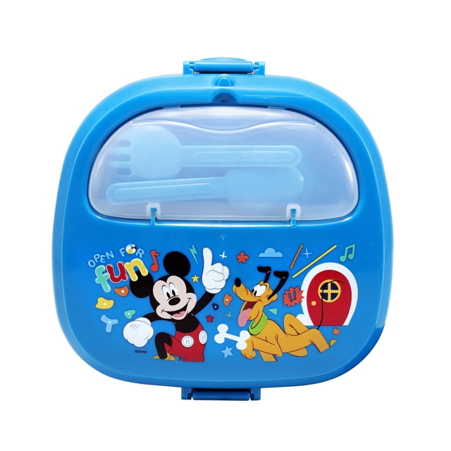 Lonchera Tupper con Cubiertos Mickey Mouse