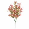thumbnail image 1 of Toystoory 5 tenedores, hojas de crisantemo artificiales rurales, hierba, planta en maceta, flores falsas, bonsái, maceta, decoración de boda Artificial Plantas Artificiales rojo Toystoory HA6744-02B, 1 of 6