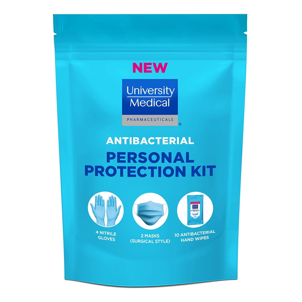 University Medical 4pk Antibacterial Personal Protection Kit