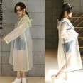thumbnail image 2 of Imperméable en Plastique Eva pour Femmes Imperméable de Voyage pour Filles Poncho Adulte Camping Randonnée, 2 of 7