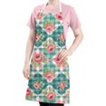 thumbnail image 5 of Pioneer Flower Floral Print Pattern Apron for Women and Men, Cotton Linen Waterproof with Pockets, Adjustable, 33x27 Inch for Kitchen, Gardening, BBQ, Salon, 5 of 6