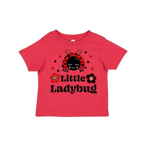 Inktastic Little Ladybug with Flowers Boys or Girls Toddler T-Shirt