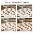 thumbnail image 7 of ODIKA 5'x7' Brown Cream Warm Geometric Design Washable Area Rug Diagonal Patterns with Intricate Borders Easy Care, Non-Shedding, Pet Friendly, for Small Living Room, Bedroom, 7 of 7