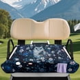 thumbnail image 3 of chaqlin Moonlit Owl Blossoms Golf Cart Cushion Covers Breathable, with 4 Pockets Golf Cart Front Seat Cover Towel with Pockets Fit for 2-Seat Golf Carts, 3 of 8