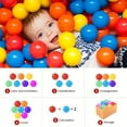 thumbnail image 5 of Ball Pit Balls 500 Count, 8 Colors Plastic Balls for Ball Pit Play Balls for Toddlers with Durable Storage Mesh Bag Bright Style, 5 of 6