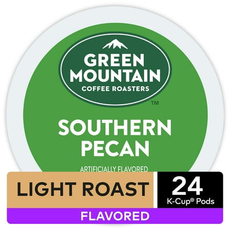 Green Mountain Coffee Southern Pecan, Flavored Keurig K-Cup Coffee Pods, Light Roast, 24