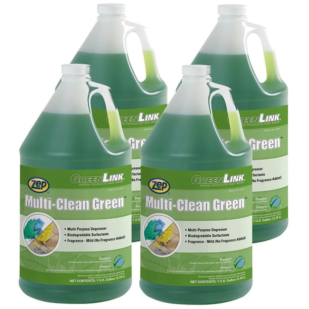 Zep MultiClean Green Cleaner and Degreaser 1 Gal 124923 (Case of 4