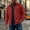 Red, variant on Josdec Full Zip Workwear Jacket for Men Turndown Collar Long Sleeve Casual Outerwear Solid Color for Work Daily S‑3XL