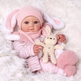 thumbnail image 2 of Muñeca Reborn Bebé Ziva de 43 cm con Atuendo de Conejito BABESIDE, 2 of 8