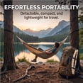 thumbnail image 3 of Detachable Hammock Spreader Bar, 2Pcs Sturdy Lightweight Wooden Crossbars, Heavy Duty Hammock Support Rods Prevent Sagging Bunching Stable Even Support for Patio Backyard Camping Garden Replacement, 3 of 7