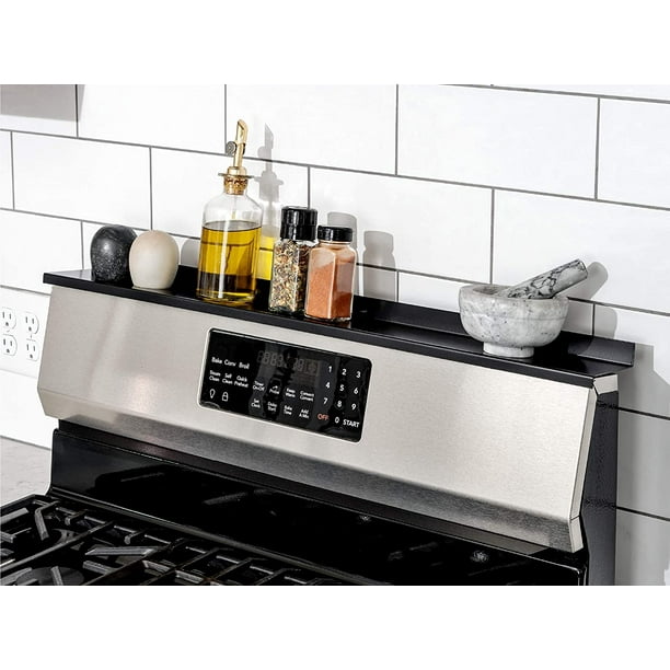 StoveShelf Shelf for Kitchen Stove Organization, Black, 30