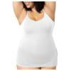 thumbnail image 1 of RKSTN White Womens Tops Plus Size Sleeveless Fashionable Solid Color Crew Neck Seamless Shaping Tummy Control Spaghetti Strap Shirts Spring Summer Outdoor Wear Style, 1 of 7