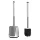 thumbnail image 1 of SetSail Escobilla y soporte de silicona para inodoro, cepillos automáticos para inodoro para baño Cepillo limpiador de inodoro ventilado para limpieza de fregador de inodoro, 1 of 5
