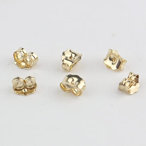 Earring Backs 14k Gold 7mm 1 Pair – FindingKing