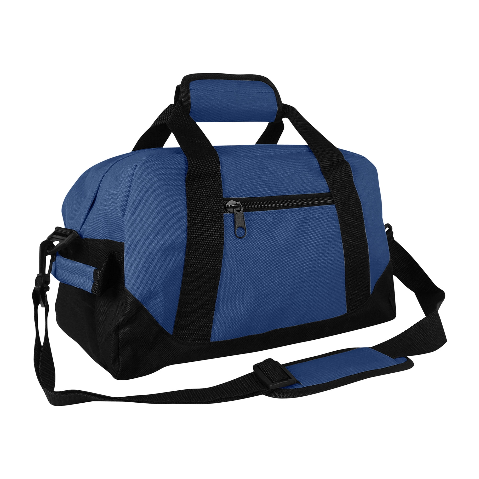 DALIX 14" Small Duffel Bag Gym Duffle in Black with Shoulder Strap by DALIX