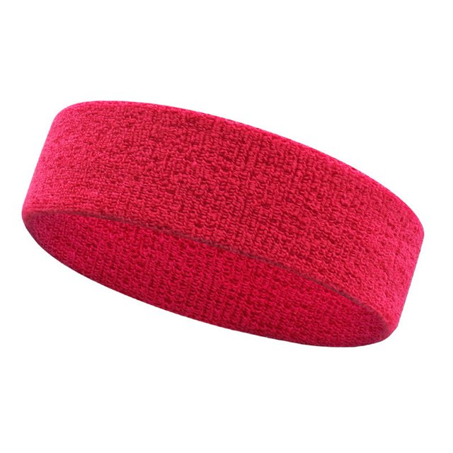 CSChome Non-slip Exercise Headband Sports Headband Great Sweat Absorption Capacity High Elastic Stretch Soft Non-slip Breathable Knitted Solid Color Reusable Yoga