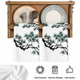 thumbnail image 5 of Teal Pine Tree Kitchen Towels Set of 1, Farmhouse Botanical Country Absorbent Dish Towels for Kitchen, Microfiber Hand Towel, Quick Drying Tea Towel for Cleaning Decorative Dishcloths, 5 of 7