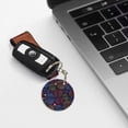 thumbnail image 6 of Naloa Colorful Shells Print Round Keychain Keychain Key Ring, Key Tag, Key Chain Bulk for Gift Accessories (Round), 6 of 7