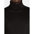 thumbnail image 4 of George Men's and Big Men's Interlock Turtleneck Shirt with Long Sleeves, Sizes S-3XL, 4 of 5