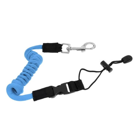 140cm / 52inch Deluxe paddle Leash with Swivel Safety Hook Clip Fishing Rod Holder Lock 140cm