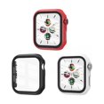 thumbnail image 1 of wonima02 [3 Pack] Case for Apple Watch Series 9/8/7 41mm with Tempered Glass Screen Protector, Hard PC Full Coverage Ultra-Thin HD Bumper Protective Cover for iWatch Series 9/8/7 41mm, Black/White/Red, 1 of 1