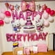 thumbnail image 4 of Banner de feliz cumpleaños de Hello Kitty, divertido juego de números, suministros para fiestas de baby shower, decoraciones coloridas para niñas y niños, color rosa, 4 of 5