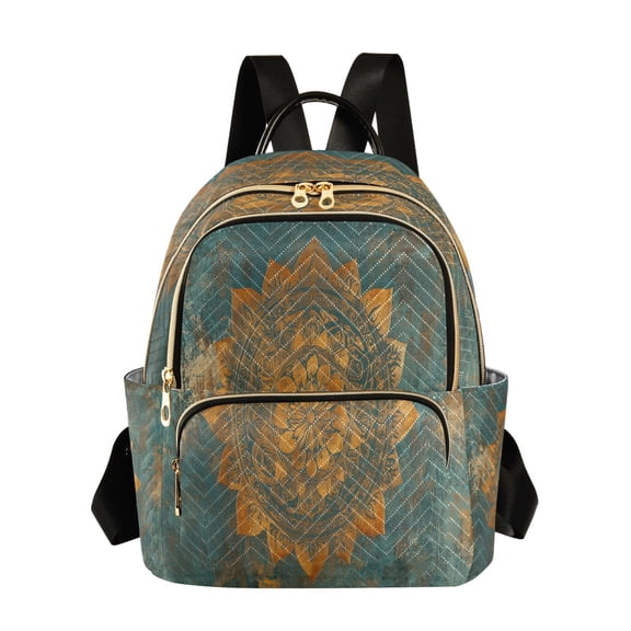 Casual Mandala Pattern Backpack for School,College and Travel, Water Resistant Bookbag,