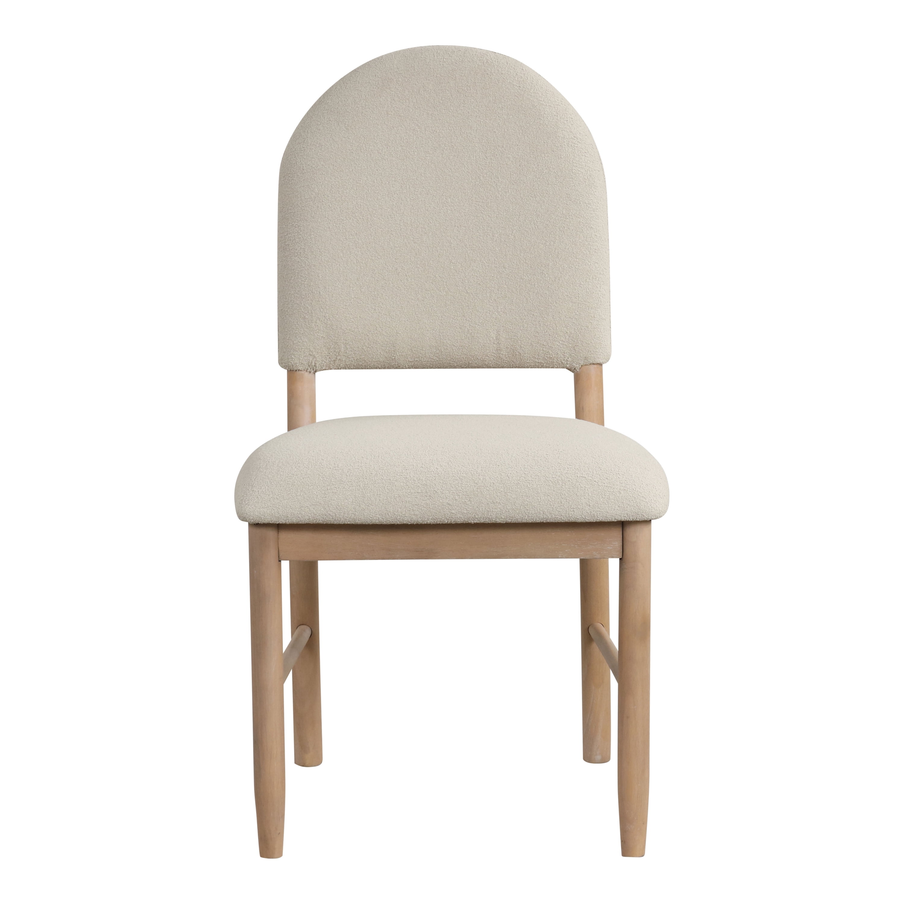 Furniture of America Parpel Transitional Fabric Dining Chairs, Natural and Beige (Set of 2)