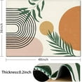 thumbnail image 4 of Office Chair Mat for Hardwood & Tile Floor,Boho Abstract Leaves 36"x48" Computer Chair Mat for Rolling Chairs Carpet, Under Desk Non Slip Gaming Rug, Low-Pile Rubber Backing Large Protector Mat, 4 of 5