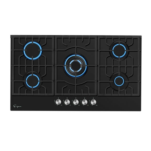 Empava 36" Gas Stove Cooktop with 5 Italy Sabaf Burners LPG