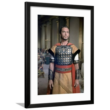 Salomon and la Reine by Saba SOLOMON AND SHEBA by King Vidor with Yul Brynner, 1959 (photo) Framed Print Wall Art