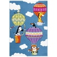 thumbnail image 2 of SAFAVIEH Carousel Kids Fun in Hot Air Balloon Area Rug, Blue/Green, 6'7" x 9', 2 of 10