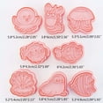 thumbnail image 5 of Set of 8 Cookie Molds Set Biscuit Moulds Biscuit Molds Texture Baking Gadgets for Kitchen Baking Cookie Use, 5 of 7