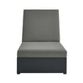 thumbnail image 6 of Tahoe Outdoor Patio Powder-Coated Aluminum Chaise Lounge Chair in Gray Charcoal, 6 of 10