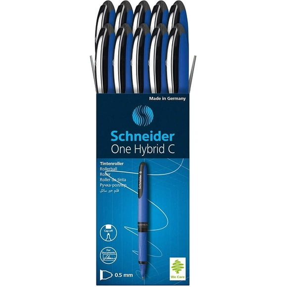 Schneider Pen, One Hybrid C, 0.5 mm, Pack of 10, Black (183201)
