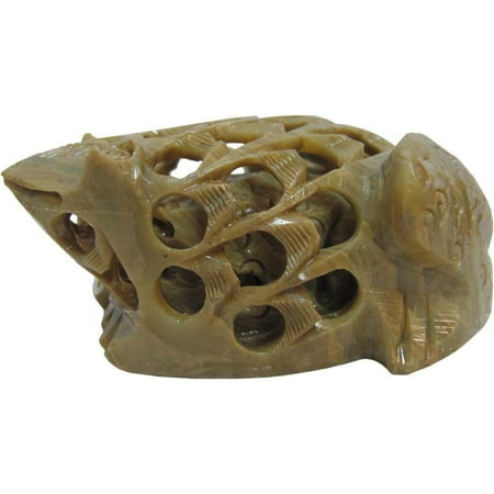 Figurine Handmade Sculpture - Collectable Handmade Soapstone FROG with Baby Indian Carving Sculpture Figurine Statue 4