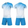 thumbnail image 2 of Nilvkv Toddler Girl Outfit, Girls Athletic Sets, Fast Dry Breathable Short Sleeve Jersey and Pocketed Shorts Set Training White 8-10 Years, 2 of 8