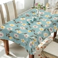 thumbnail image 4 of 60"x60" Daisy Flower Tablecloth, Waterproof Washable Polyester Square Table Cover, Durable Tablecloth for Kitchen Dining Table Party Decor, 4 of 7