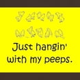 thumbnail image 3 of CafePress - Just Hangin' With My Peeps T Shirt - Men's Classic Graphic Cotton T-Shirt, 3 of 4