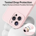 thumbnail image 4 of Designed for iPhone 15 Pro Max Case Silicone - Enhanced Camera Lens Protection - Soft Microfiber Lining Inside - Shockproof Protective Phone Case 6.7" for Men Women Girls - Elegant Pink, 4 of 6