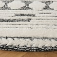 thumbnail image 3 of SAFAVIEH Abstract Layne Abstract Area Rug, Black/Ivory, 6' x 6' Round, 3 of 10