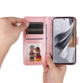 thumbnail image 4 of Funda tipo cartera GANGXUN para OPPO Reno 10 Pro 5G , diseño girasol, cuero PU, soporte, cierre magnético, tarjetero, 4 of 5