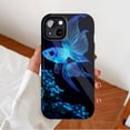 thumbnail image 2 of Glowing Neon Blue Fish Pattern Phone Case for Ocean Lovers Art Fans Compatible with iPhone 11/12/13/14/15/16 (Pro Max/Plus), 2 of 9