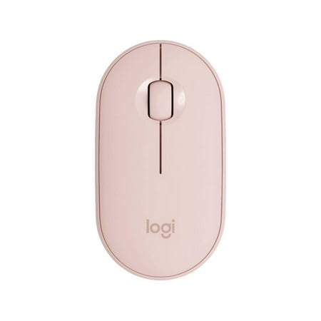 Logitech - Pebble M350 Wireless Optical Ambidextrous Mouse with Silent Click - Rose